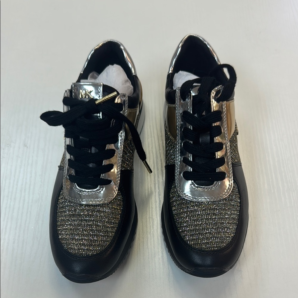 Michael Kors Black and Silver Sneakers